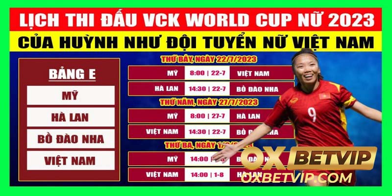 Cập Nhật Lịch Thi Đấu Bóng Đá World Cup Nữ 2023 Mới Nhất